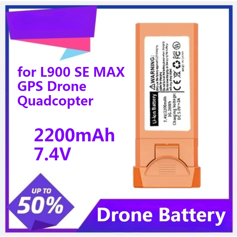 

Drone Batterys for L900 SE MAX GPS Drone L900prose Quadcopter Part Drone L900 Pro SE MAX 2200mAh 7.4V Rechargeable Battery