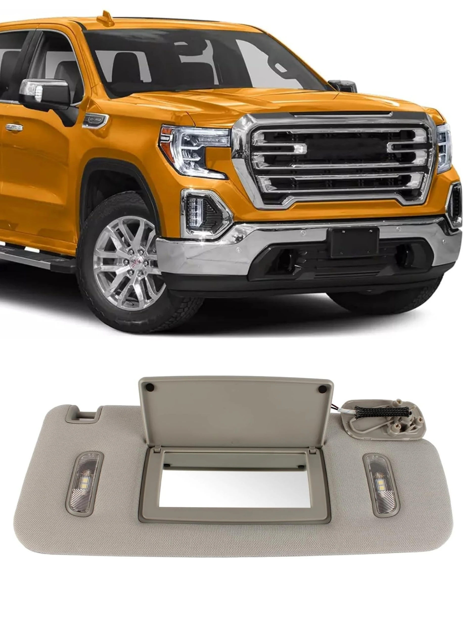 

Car Sun Visor For GMC Sierra Denali Chevy Silverado 1500 1500 2500 3500 Sunvisor 2014 2015 2016 2017 2018 2019 22870346 23459643
