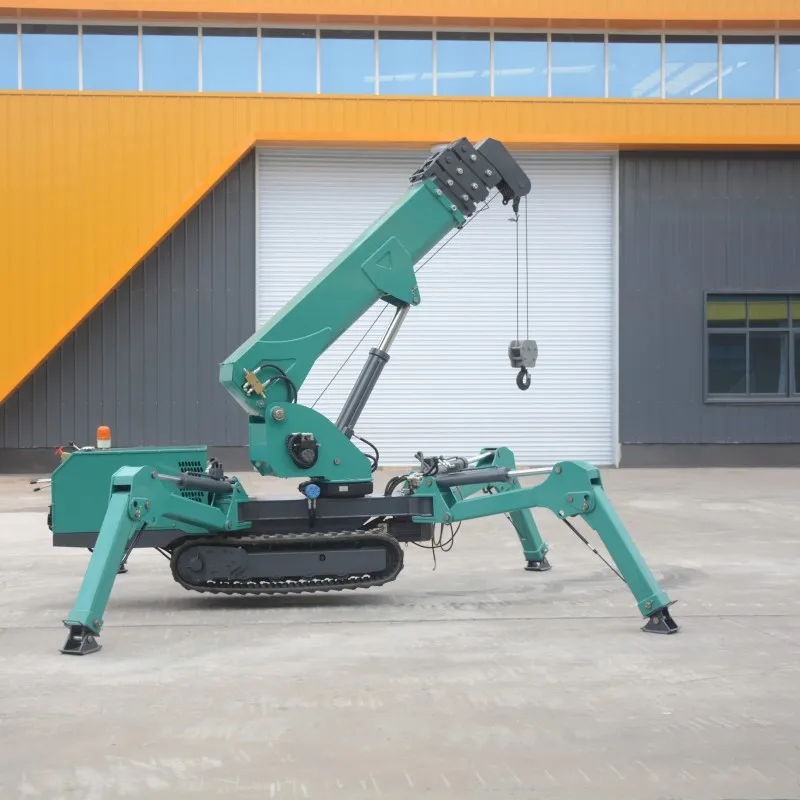 Mini Spider Crane Crawler Crane With Hydraulic Telescopic Outrigger Small Cranes for Narrow Space