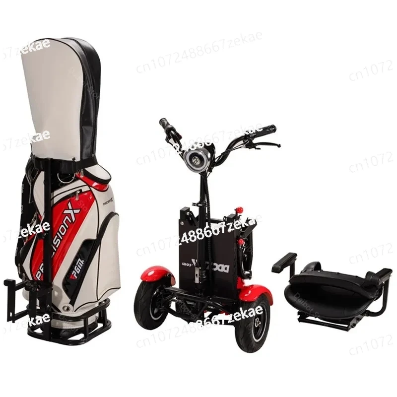 

4 Wheels Mobility Scooter with Folding Golf Cart 36V Adjustable Three Speed Electric Scooter Dual Motor with Seat for Adult