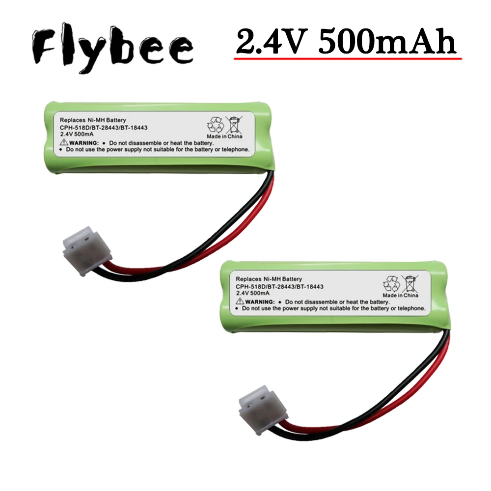 Ni-MH AAA 2.4V 500mAh Cordless Phone Battery BT18443/BT28443 For VTech LS6115 LS6117 LS6125 LS6126 LS6225 Walkie Talkie Battery