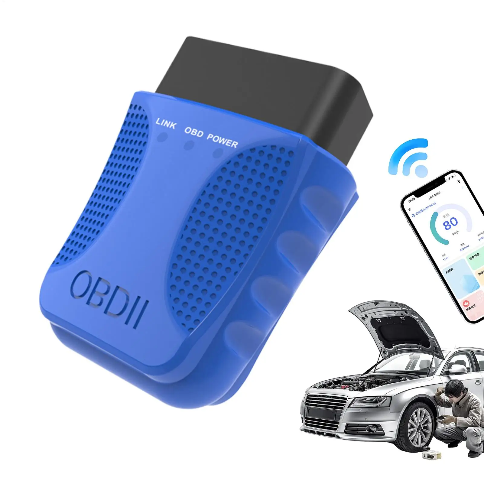 

Obd2 Scanner Diagnostic Tool Car Annual Inspection Pre-check Fault Diagnostic Tool Elm327Bluetooth Auto Tester Car Scanner