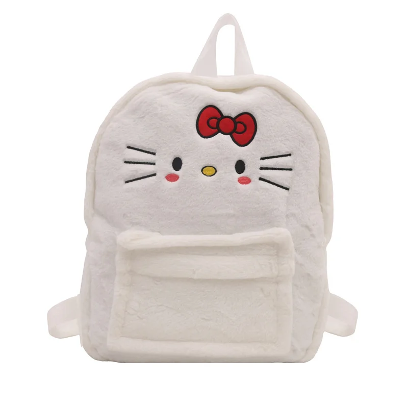 Sanrio Hello Kitty lindo y dulce bolso escolar para estudiantes Melody dibujos animados felpa Simple y ligero mochila de gran capacidad