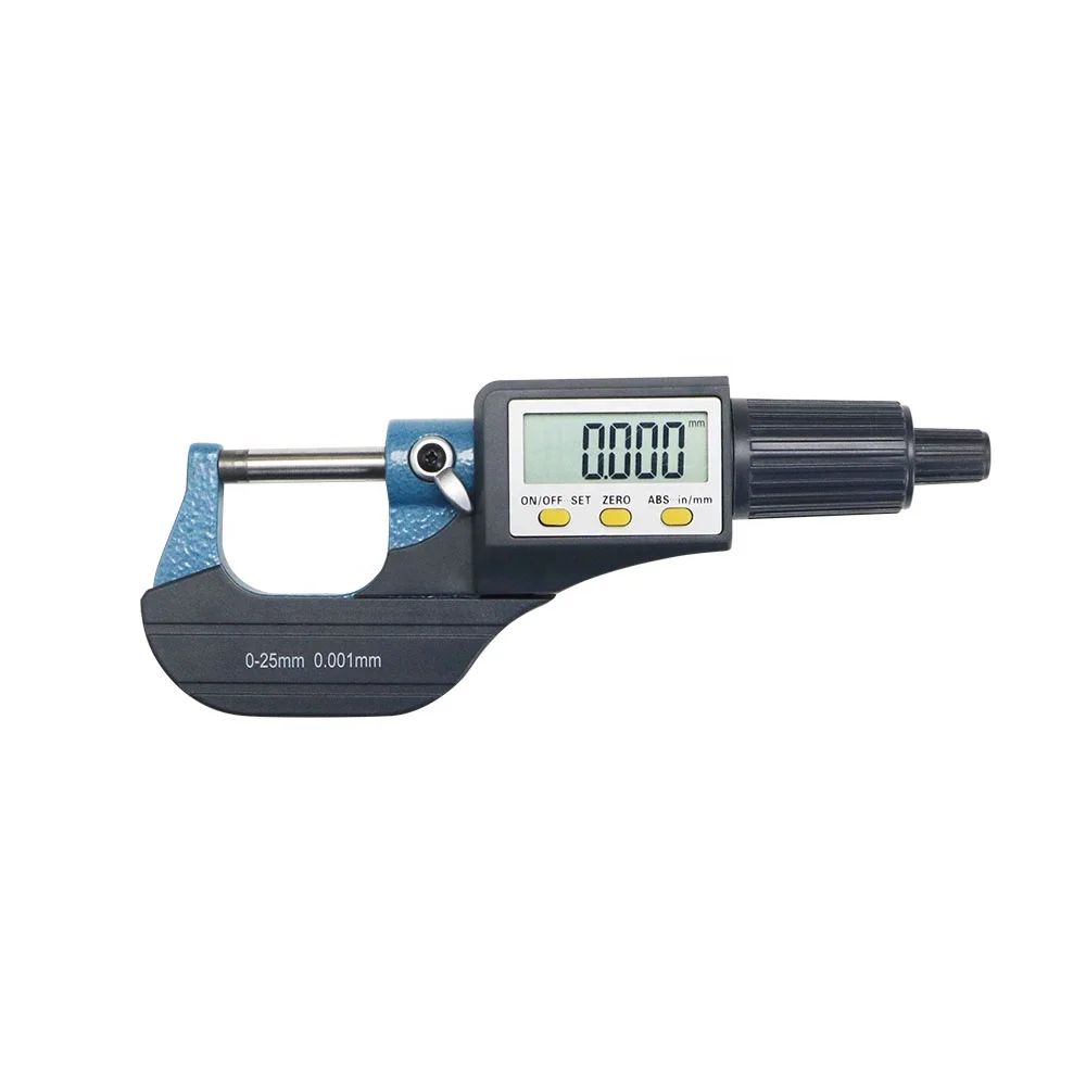 0-25mm 0.001mm high quality electronic micrometer outside micrometer digital micrometer with big screen