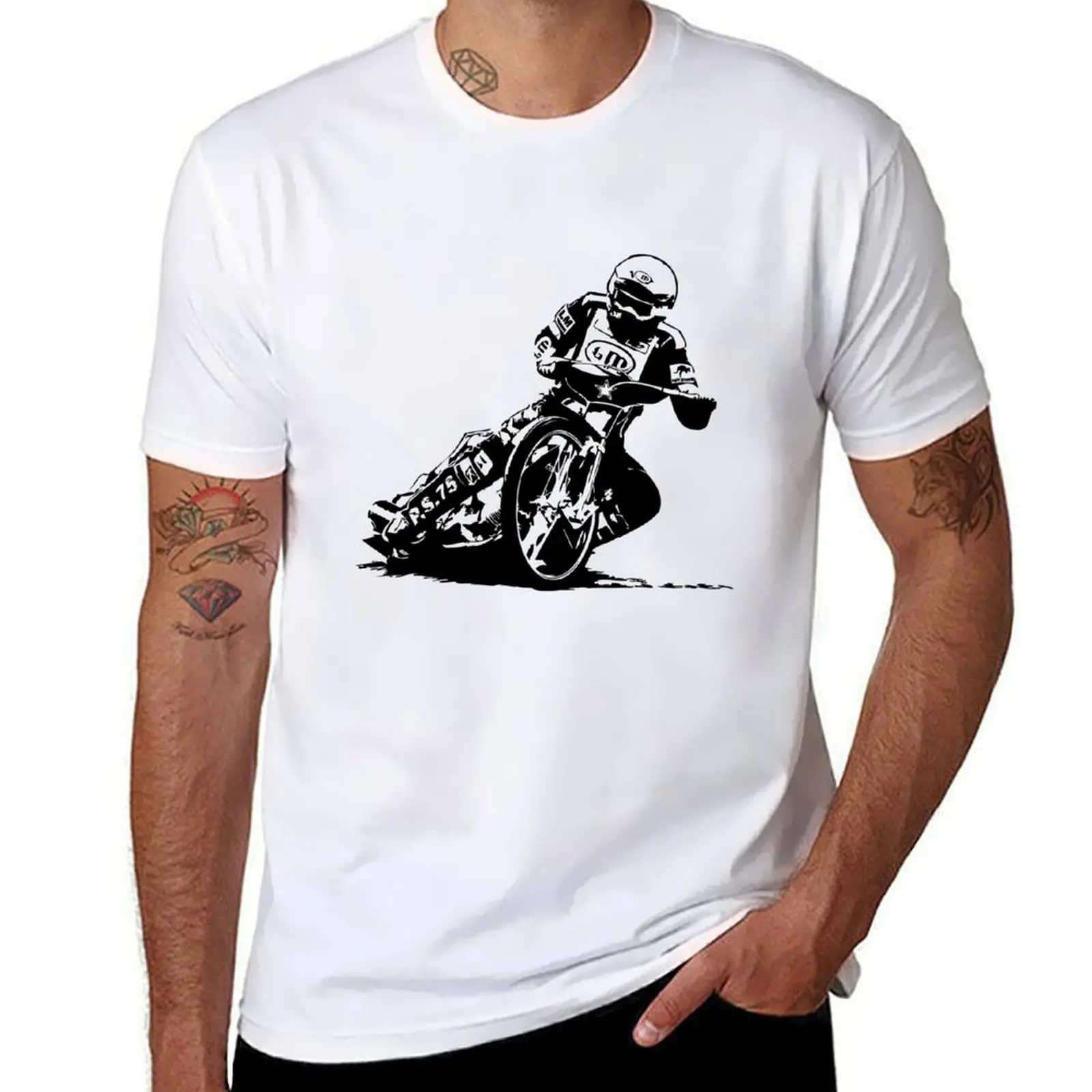 

Speedway Motorcycle Racing T-Shirt t shirt man cotton cotton tshirt 100% t shirts for man cotton soft T-Shirt