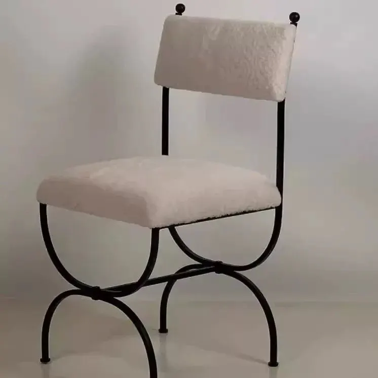 Living room chairs backrest chairs French wrought iron dining chairs vintage leisure chairs dressing chairs photography chairs b
