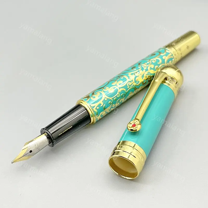 YAMALANG MB Art Patron Series Joseph II Fountain Rollerball Pen Blue Writing Stationery Office Supplies