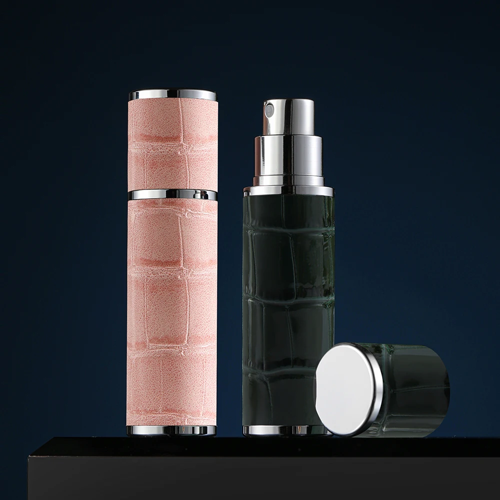 5ml 미니 향수 스프레이 디스펜서 병 바닥 충전 화장품 리필 형 스프레이 분무기 휴대용 용기 병 악어