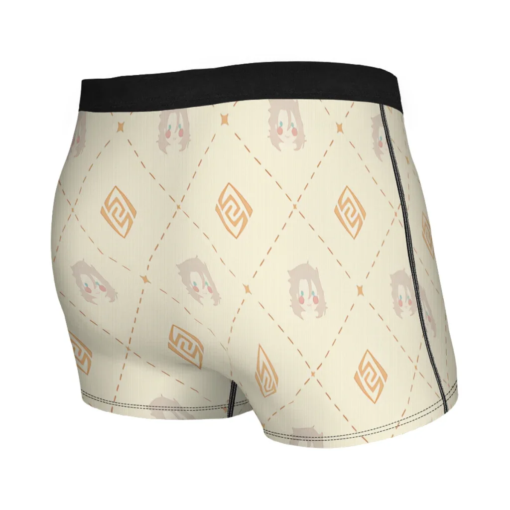 Caleçon à Motif Albedo Genshin pour Homme, Sous-Vêtement, Short Imprimé, Boxer