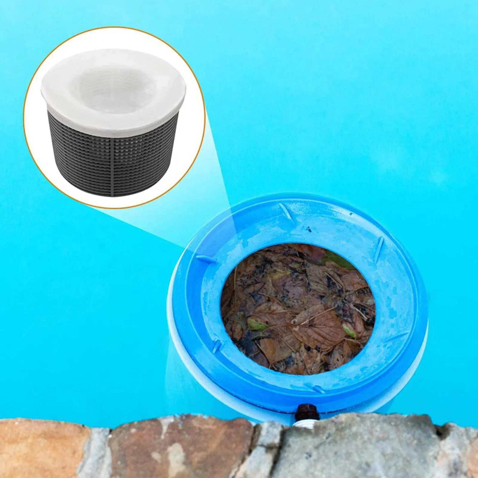 Pool Skimmer Nylon Anti-corrosion Socks Storage Bag Swimming Pool Filter Kitchen Waste Baskets Skimmers Filter