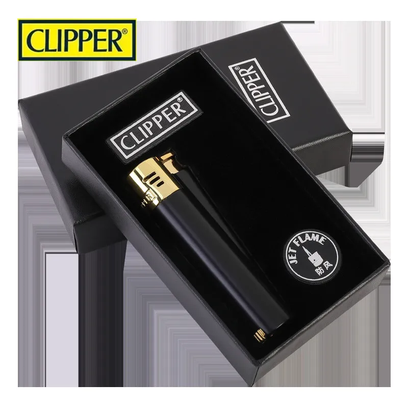 

Spain Original CLIPPER Metal Grinding Wheel Butane Gas Lighter Jet Torch Cigar Smoking Accessories Gadgets For Gift No Gas