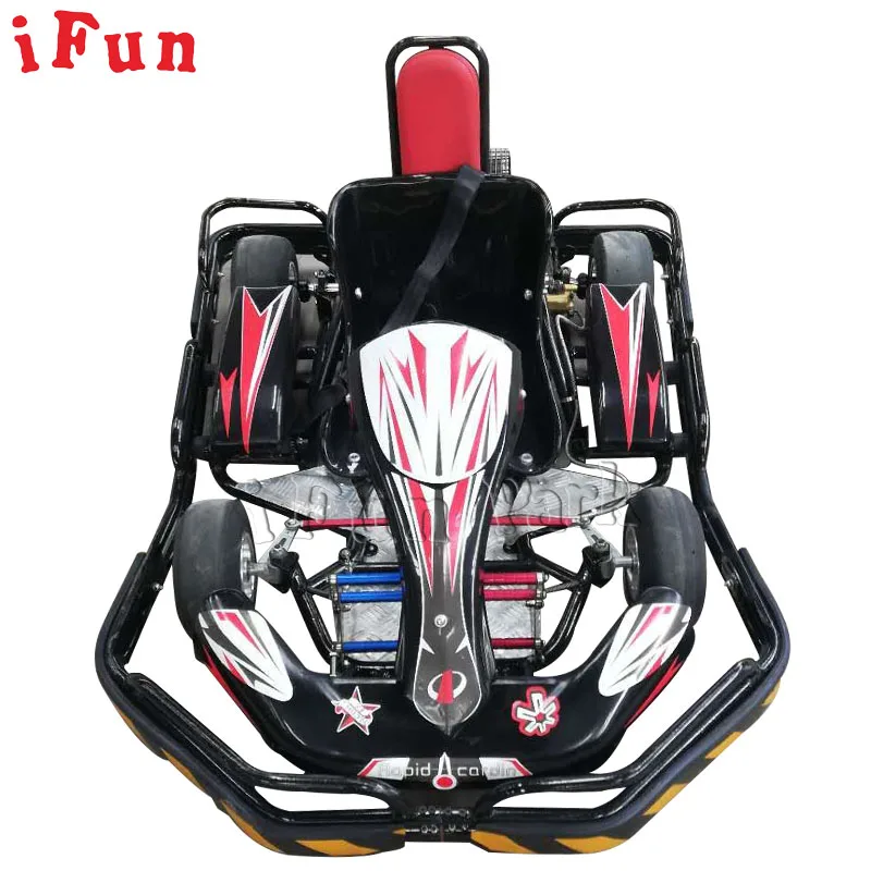 Big Oil Tank Petrol Pedal Go Kart Rear Disc Brake Amusement Kart Rides 200cc Engine Entertainment Go Kart for Sale