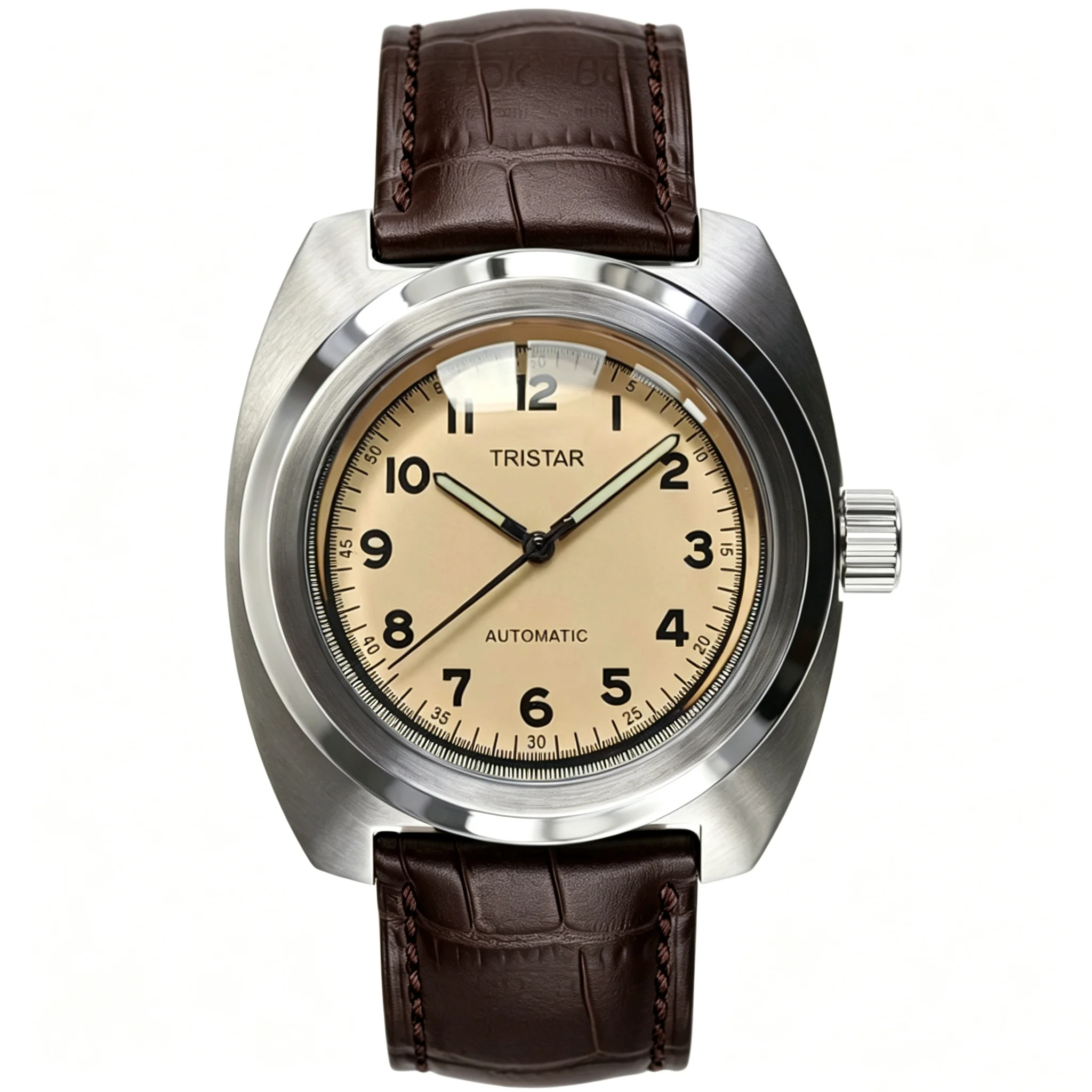 Große Gehäuse Mechanische Uhren Herren Automatik-Armbanduhr Männliche Rechteckige Zeitmesser Uhr – Detail 1