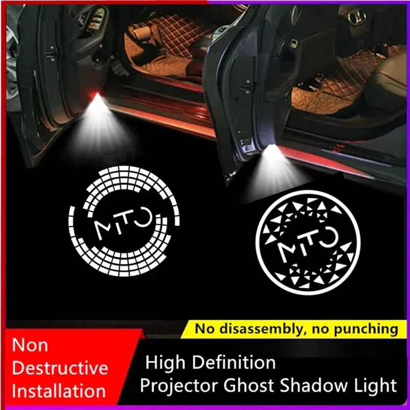 

Led Car Door Light Projector Logo Courtesy Lamps Ghost Shadow Projector For Alfa Romeo Mito 2009-Now Auto Accessorie