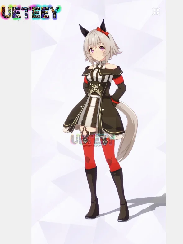 Kostum Cosplay UETEEY COS Pretty Derby Uma Musume Curren Chan Pakaian Anime Halloween Set