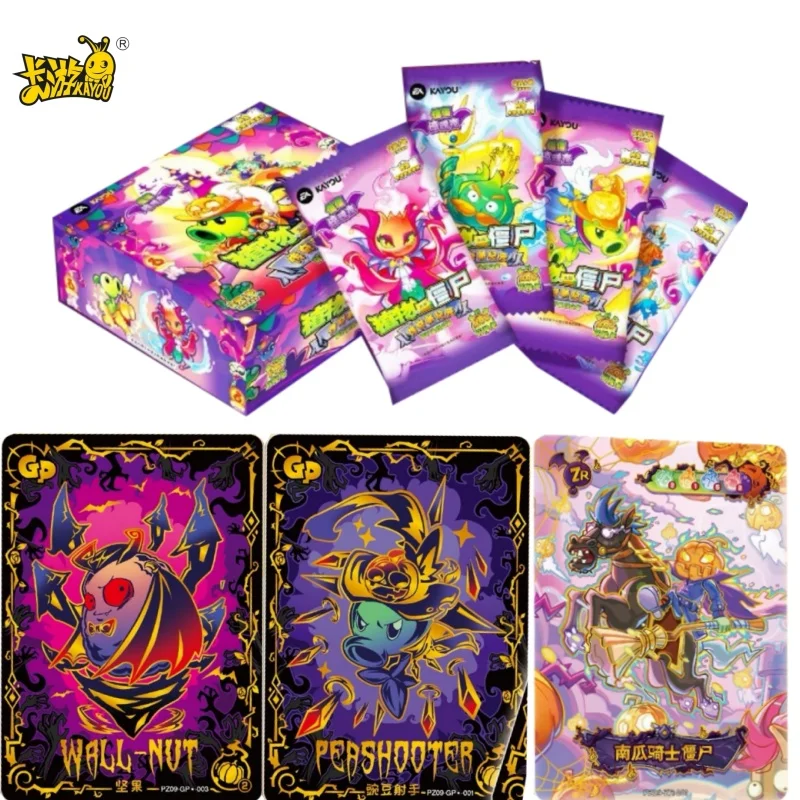 KAYOU Genuine Plants Vs. Zombies Card Stiff Fright Night Game Theme System Cartoon Collection Card Peripheral Toys Gift