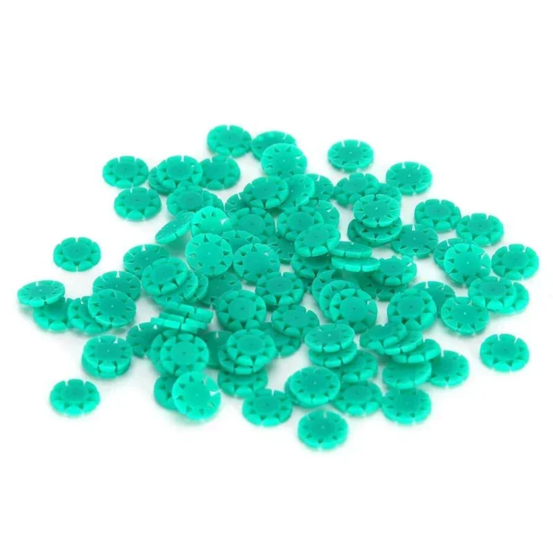 100Pcs Dental Endo Root Canal File Disinfection Marking Circle Ring Silicone Counting Endodontics Dentistry Materials