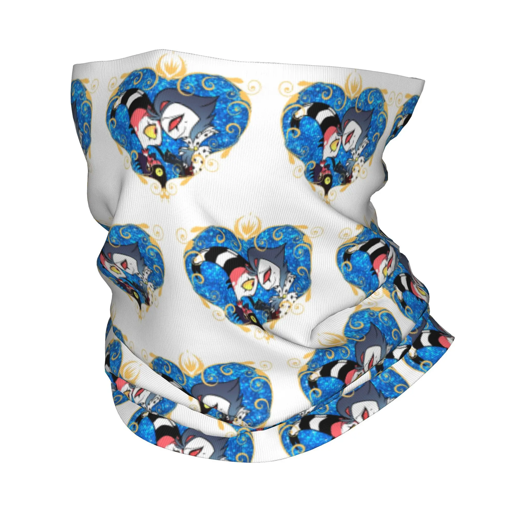 

Helluva Boss Stolas and Blitzo сердце рамка бандана шеи гетры с принтом маска шарф многофункциональная Балаклава для бега для мужчин женщин