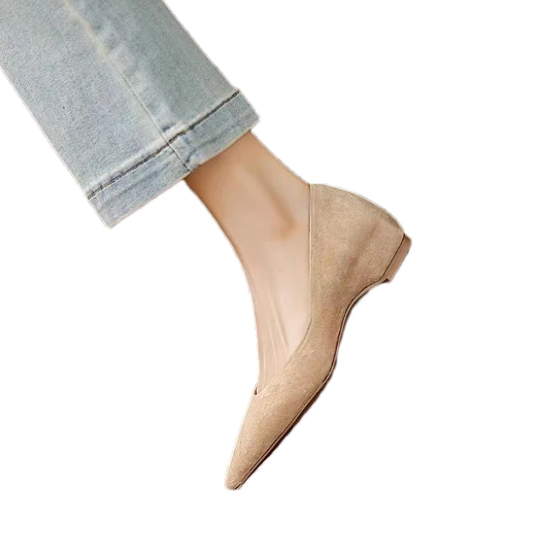 أحذية بكعب نسائي بمقدمة مدببة صنادل مكتنزة لصيف 2025 أحذية أنيقة ضحلة أحذية مكتب غير رسمية Mujer Sandalias #6