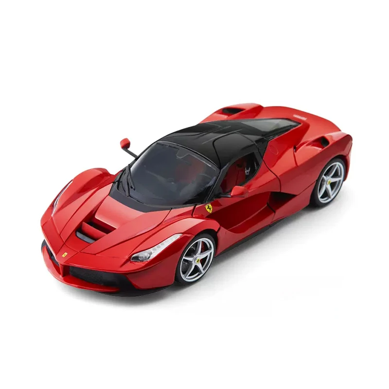 Bburago 1:32 Ferrari LaFerrari Sound And Light Alloy Simulation Pull Back Car Model Carton Box Alloy Car Model Birthday Present