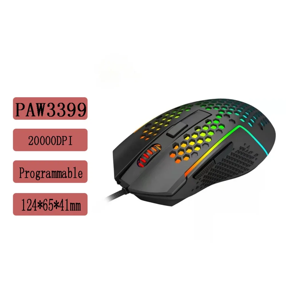 

REDRAGON M987Plus Wired Gaming Mouse Shooting Light Macro Programming Internet Cafe RGB Professional Competitive Sweat LOL