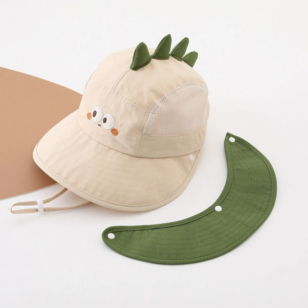 Children's hats, breathable and thin for spring and summer, sun protection hats for boys and girls, cute cartoon outdoor sun hat image 5