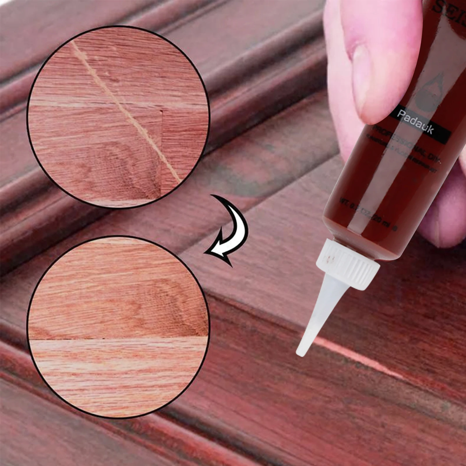 DIY Wood Scratch Filler przeszłość meble malowanie naprawa Putty Cream drewniana szafka podłoga drzwi szafa zarysowania otwory refishing