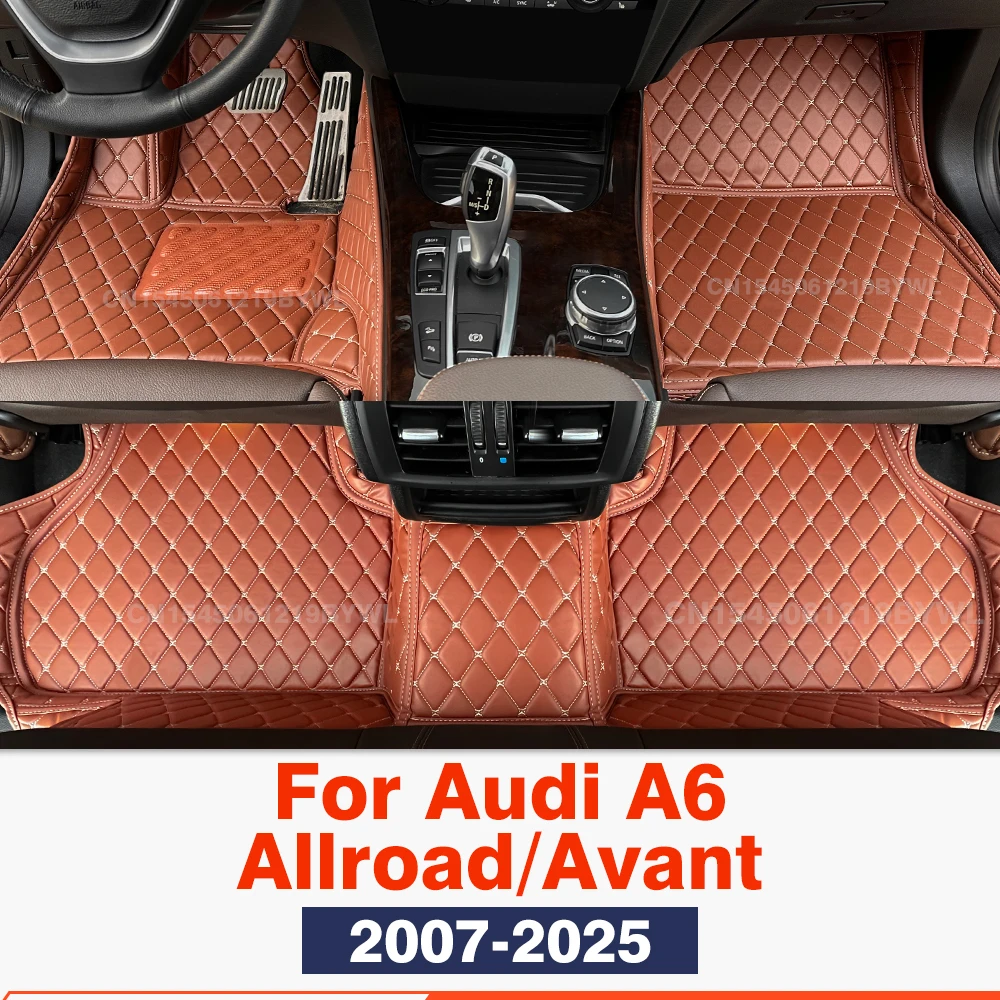 

For Audi A6 Allroad/Avant 2007-2025 Custom Car Floor Mats Automobile Carpet Cover Interior Accessories 2024 2023 2022 2021 2020