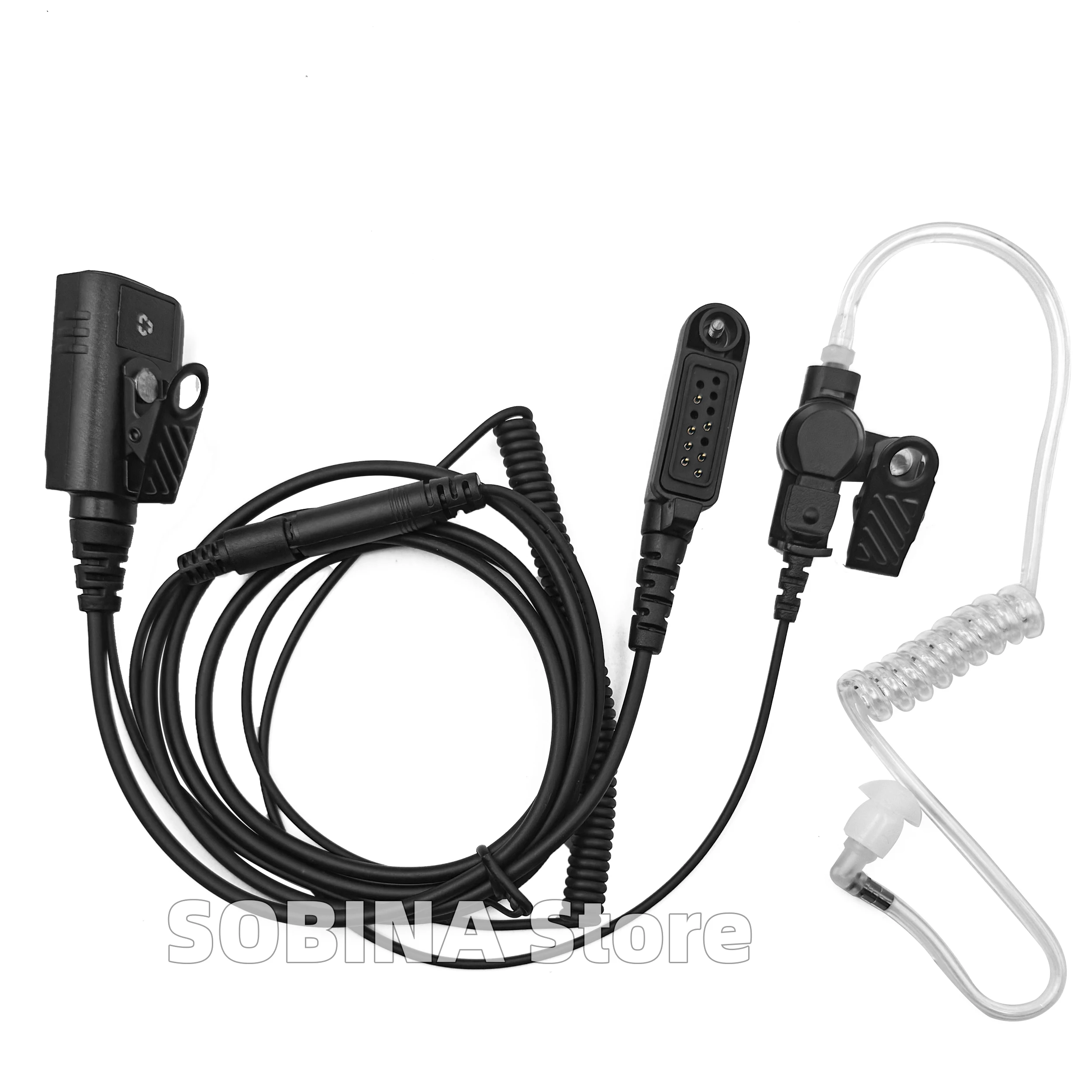 

Гарнитура для раций Hytera HP785, HP705, HP685, HP605, HP786, HP706, HP686, HP606, HP788, HP708: акустическая трубка-наушник с микрофоном PTT