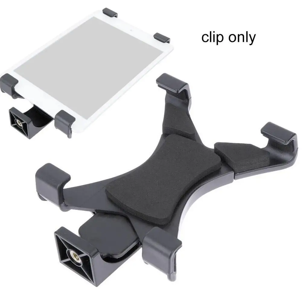 Universal Tablet Tripod Mount Clamp Compatible With 1/4"thread Adapter For For Tablet Phone Bracket Holder F9e0