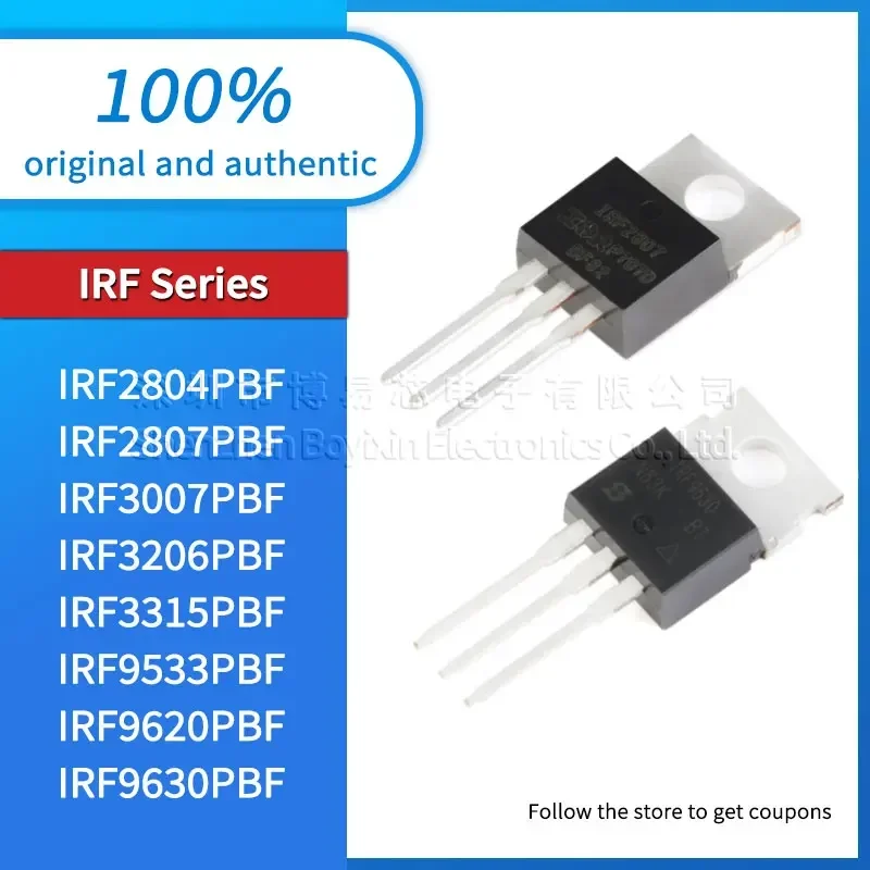 정품 IRF2804PBF IRF2807PBF IRF3007PBF IRF3206PBF IRF3315PBF IRF9533PBF IRF9620PBF IRF9630PBF