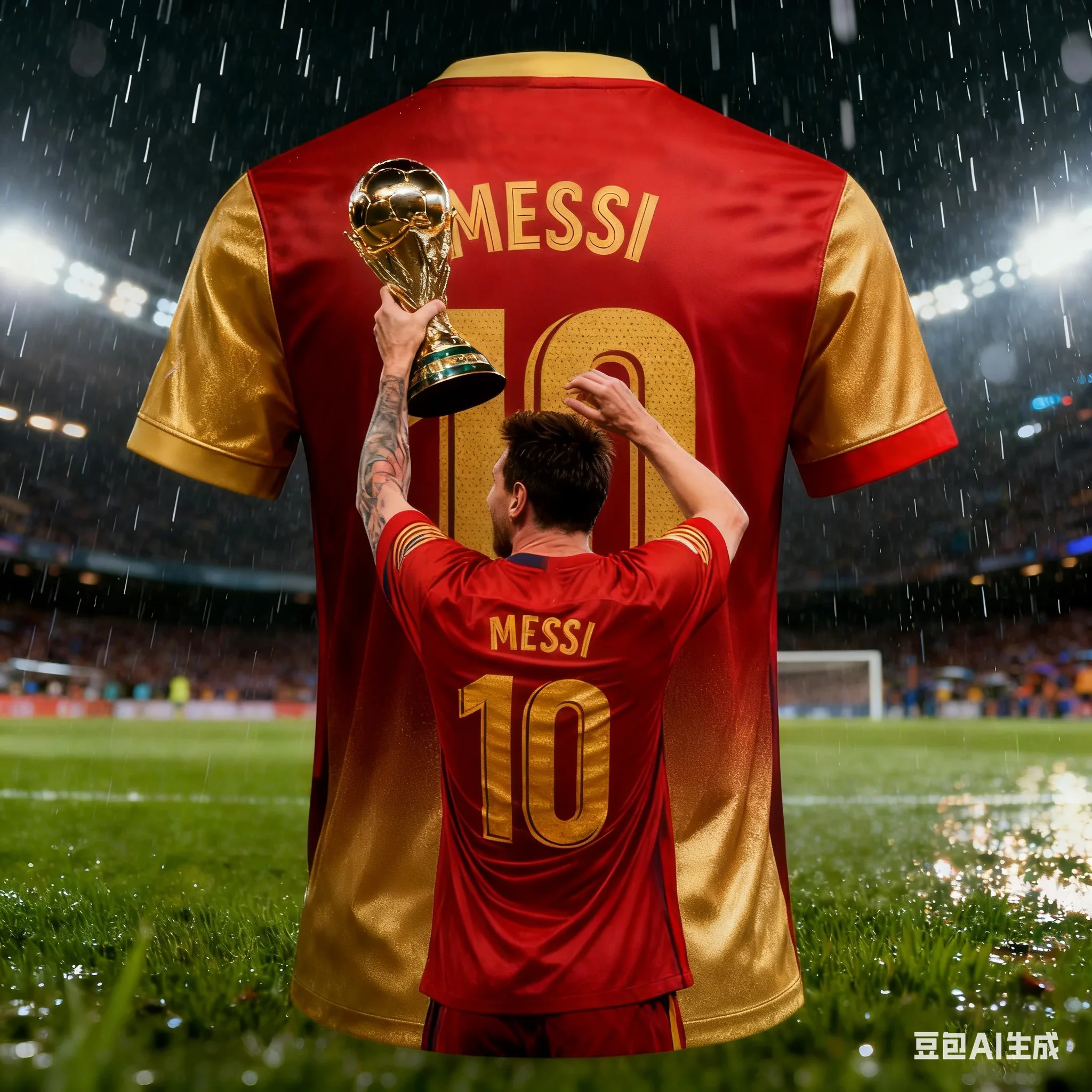 Edición para fanáticos MESSI # 10 camiseta de fútbol, diseñada por IA, transpirable de secado rápido, ropa deportiva al aire libre de verano para adultos/niños