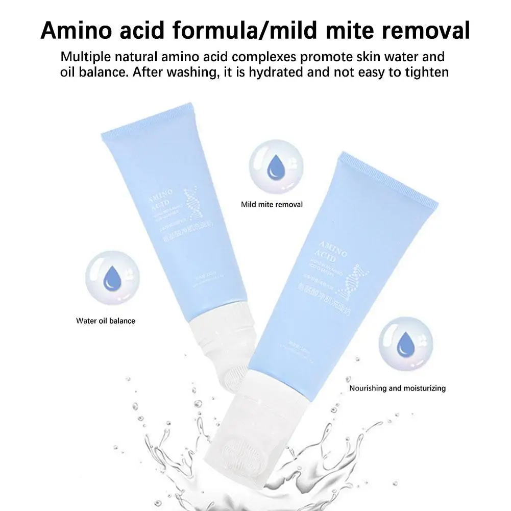 120ml Facial Cleanser Amino Acid Gentle Cleansing Mousse Deep Control Oil Unclog Skin Care Cleansin Facial Moisturizing Cle N7V5