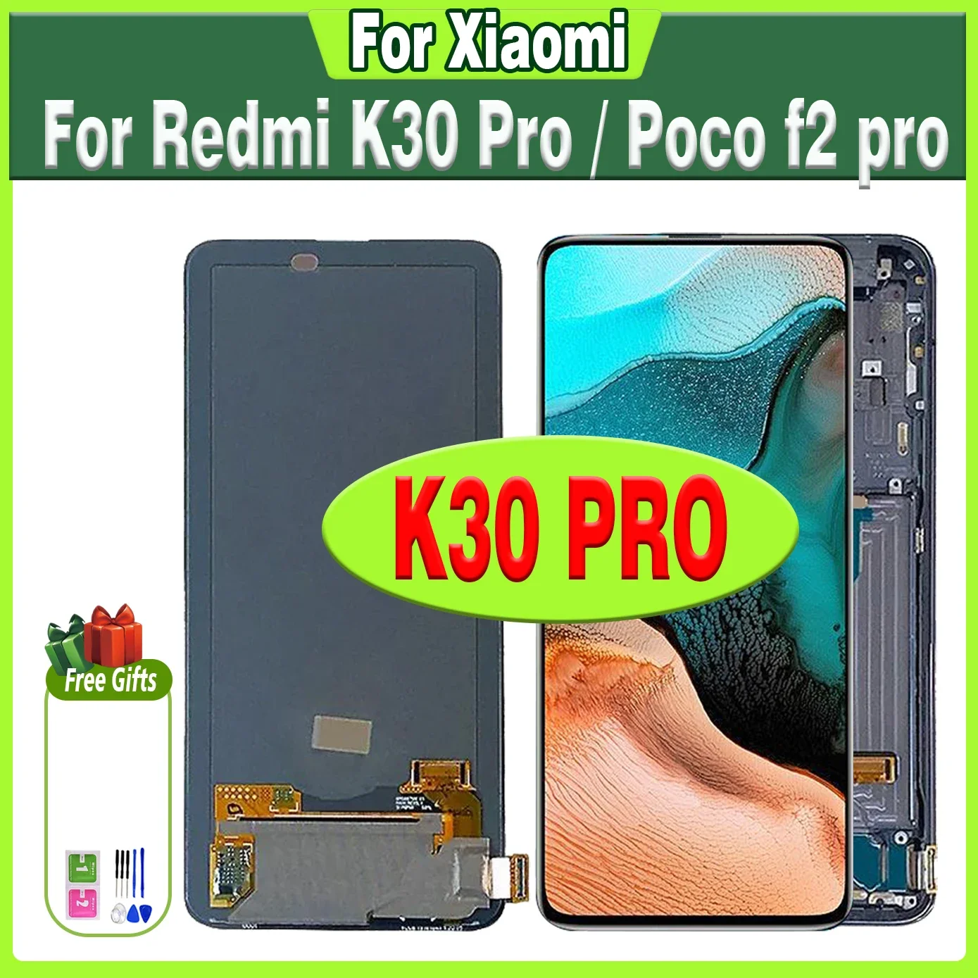 6.67'' For Xiaomi Redmi K30 Pro LCD Touch Display Screen For Xiaomi Poco F2 Pro M2004J11 Lcd Screen Digitizer Assembly