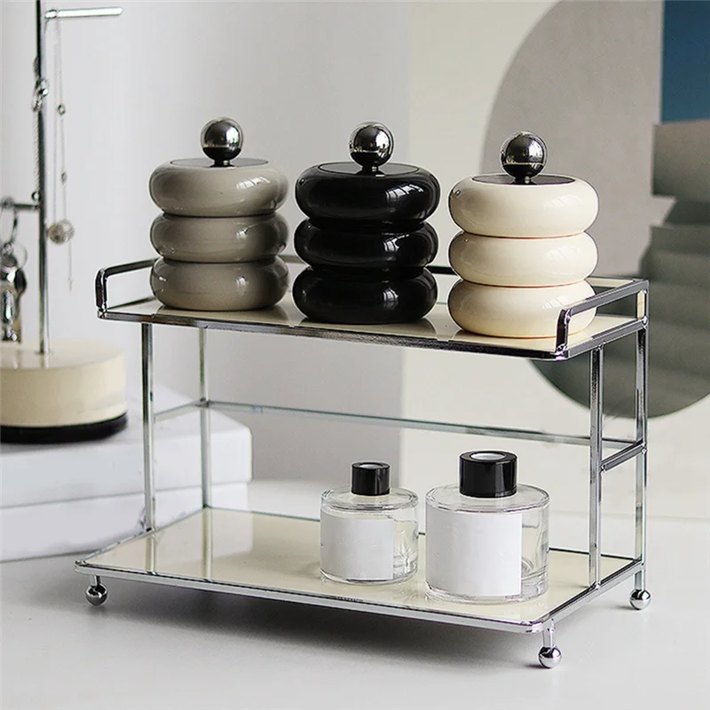 

CYCLI-Qtip Holder Dispenser Resin Cotton Swab Dispenser Desktop Jars Bathroom Nordic Style Bathroom Canister Storage Durable B