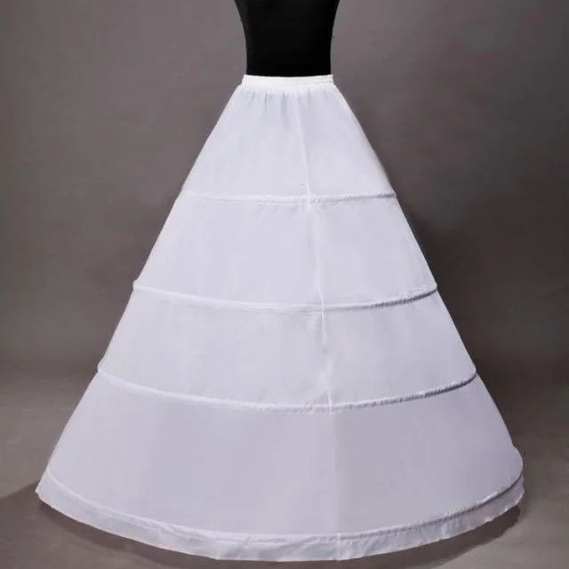 Braut Petticoat Krinoline 4 Hoops Petticoat Unterrock für EINE Linie Hochzeit Kleid