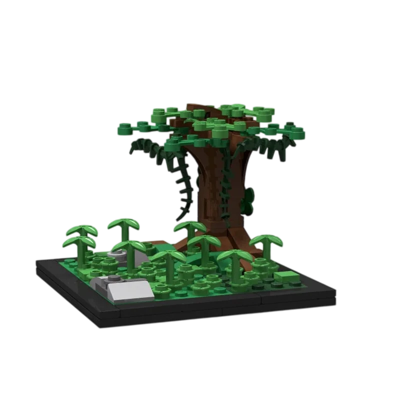 Small Tree Plant Street Scene 128pcs Model Decorative Items Creative Festival Gift Suitable for All Hobbyists MOC Building Block