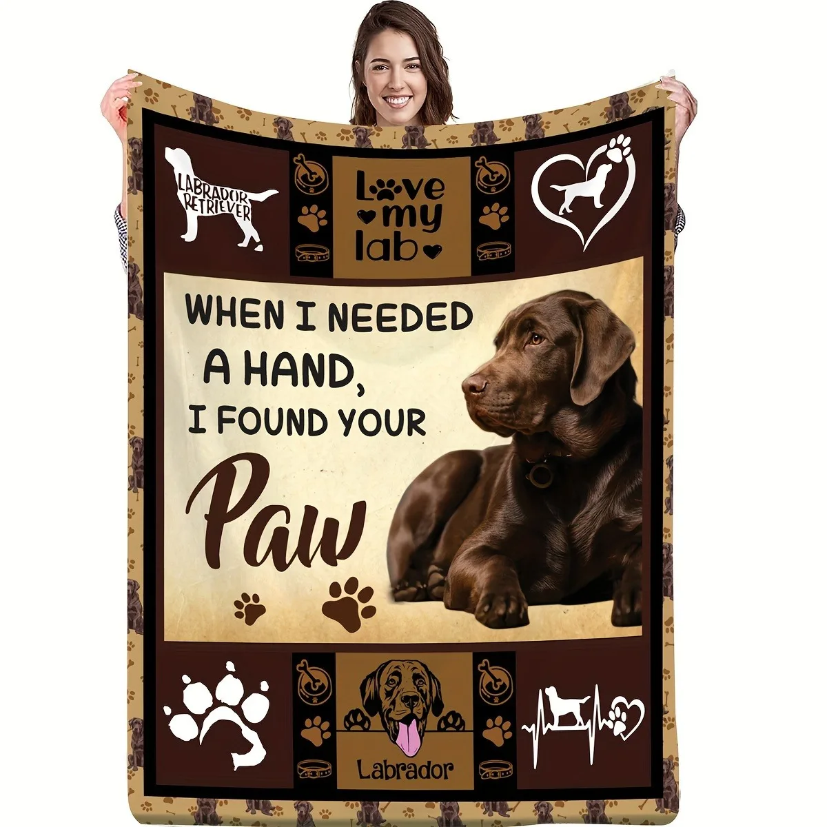 

Top pick1pc Labrador Retriever Bedspread Soft Warm All-Season Lab Lover Bedding Perfect Pet Owner Gift