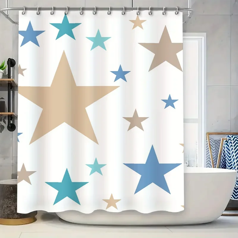 

Модная занавеска для душа с сусальным золотом, домашний декор, водонепроницаемые занавески для ванной комнаты для детей, розовые, синие, темно-синие, золотые, 72x72 дюйма