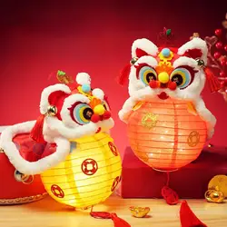 Lion Dance Lantern Chinese New Year Decoration for Lunar New Year Birthday