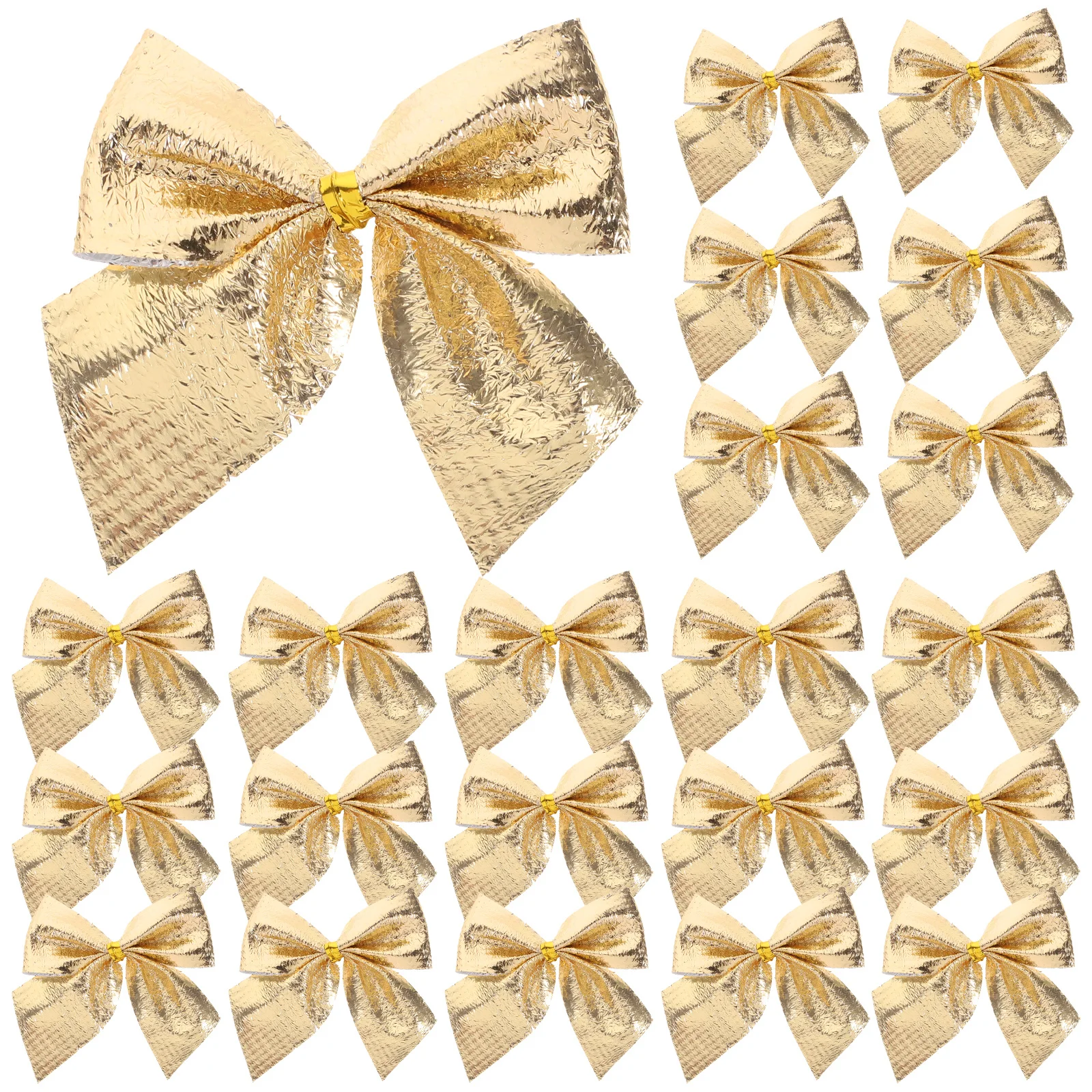 

120Pcs Christmas Bow Ornaments Mini Decorations for Tree Garland Hanging Xmas Decor Christmas Bow Decorations Bows for Crafts