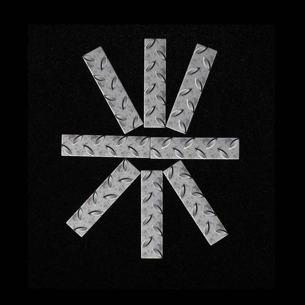 MOC 10PCS Part Bricks Printed 2431 1X4 Floor Steel Pattern Building Blocks House Decoration Board DIY puzzle Toys Children Gifts