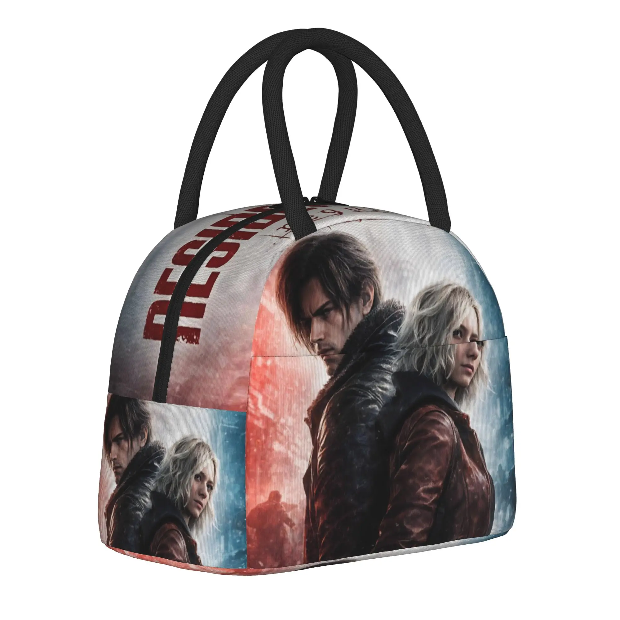 Leons Keneddys Residented Evils Lunch Bag for Men Women Storage Food Box Reusable Cooler Thermal Bento Box For School Office
