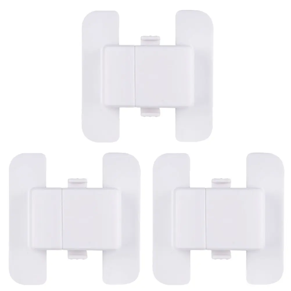 

3 шт. защитных замков от защемления пальцев для шкафов, ящиков, холодильников, детских дверей, с клейкой основой