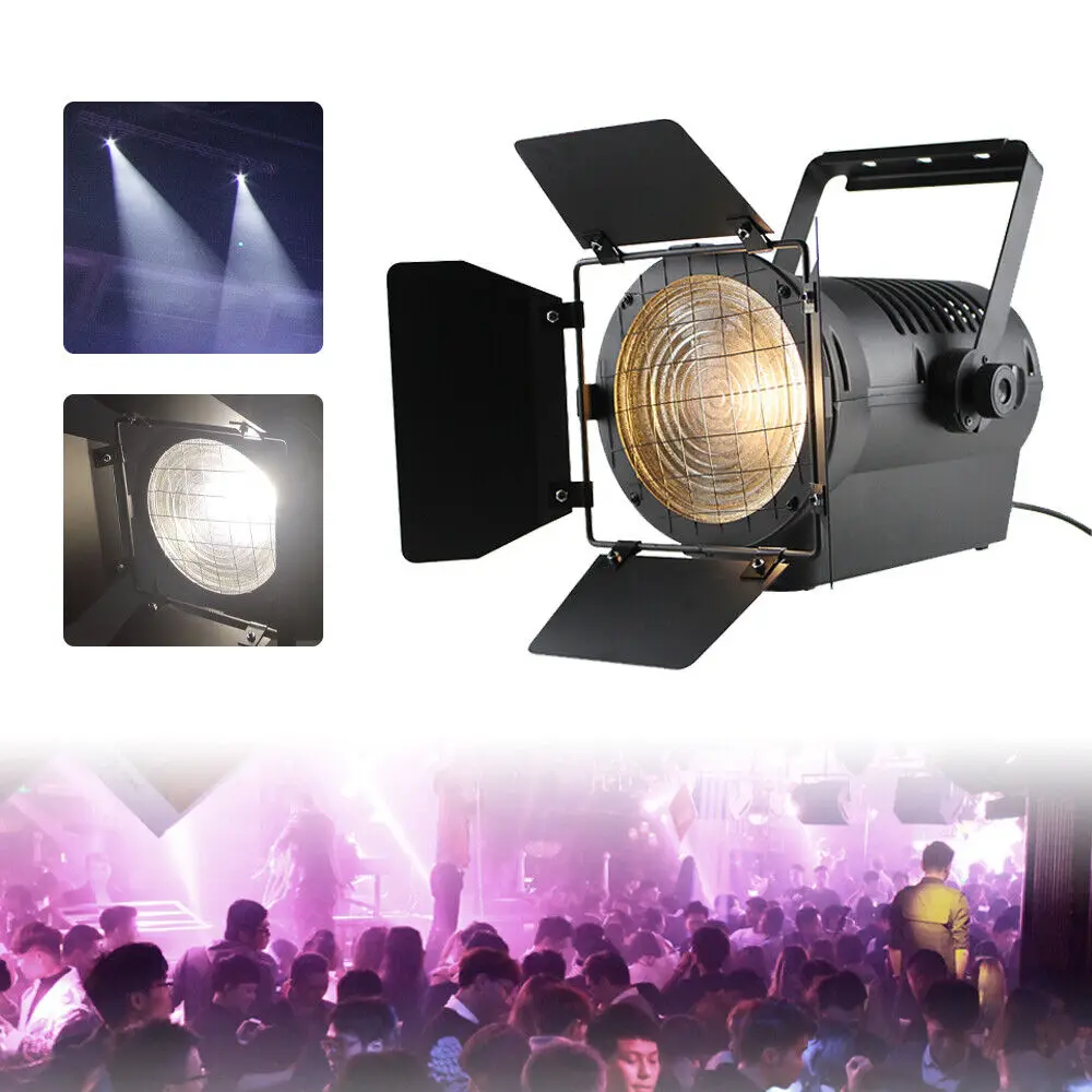 43CM 200W DMX-512 LED Spotlight LCD Display Stage Studio Lighting Lamp Linear Dimming with Cover