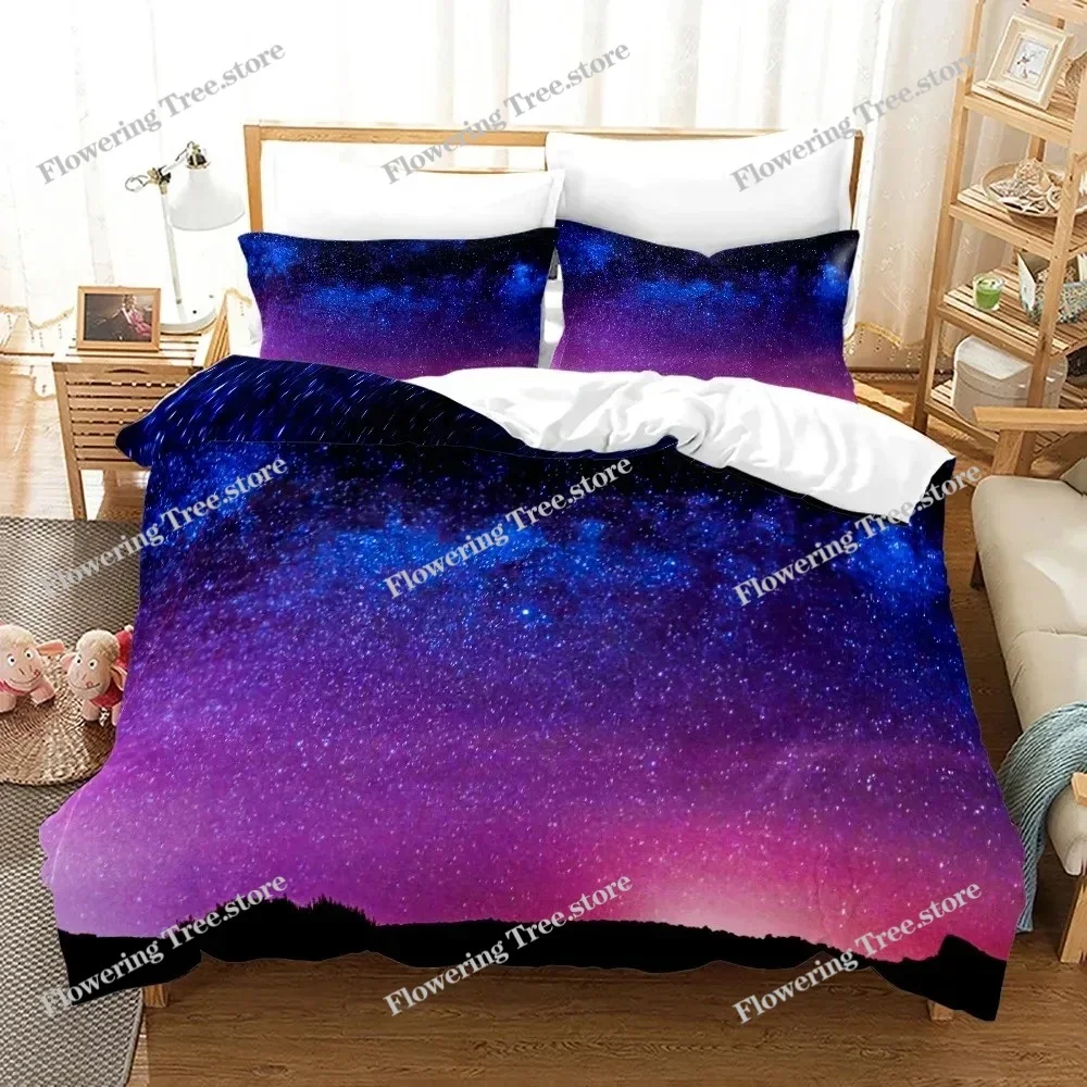 Outer Space Bedding Set  For Children Planet Duvet Cover Bed Cover Comforter Bed Quilt Cover High Quality