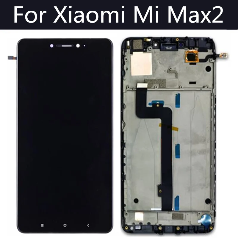 For XiaoMi MI MAX 2 MAX2 LCD Display Touch Screen With frame Digitizer Assembly Replacement Accessories