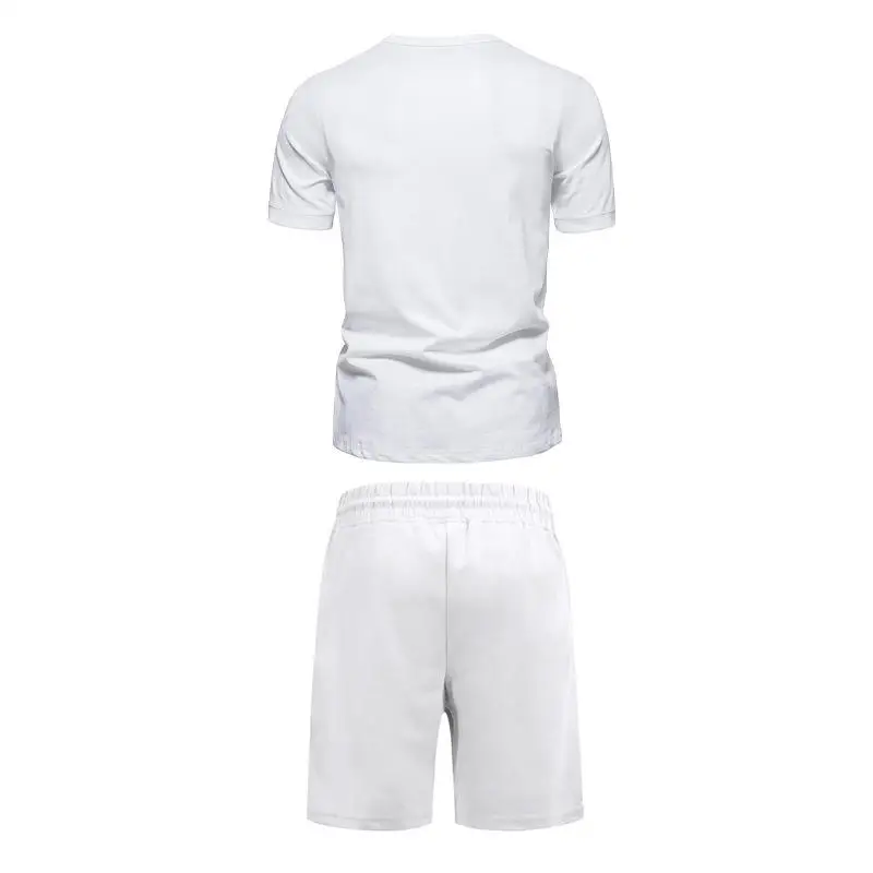 

Men's Summer Sporty Short Sleeve Short Pants Set Casual Versatile Loose Fit T-Shirt And Shorts Combo for Active Men