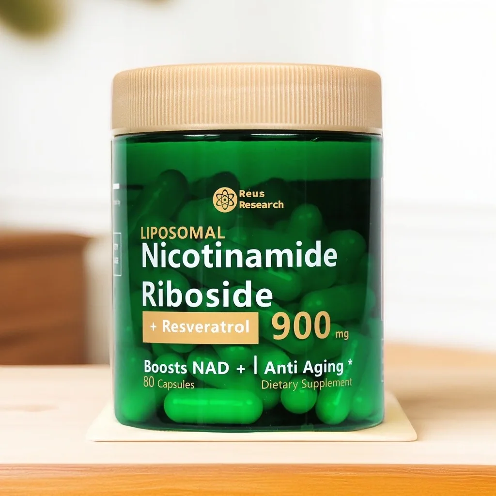 Reus Research NMN Supplement Alternative - Liposomal Nicotinamide Riboside - suplement NAD o wysokiej czystości dla przeciwstarzeniowego i energetycznego