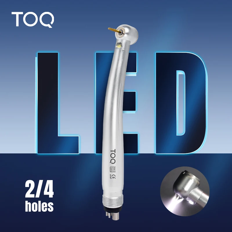 Dental LED High Speed Handpiece Dentist Tips E-Generator rotation Push Button Triple Water Ceramic Rotor Dentistry Sets